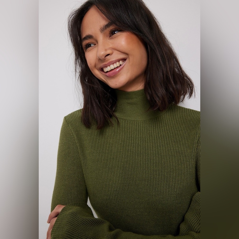 NA-KD Ribbed Polo Knitted Sweater